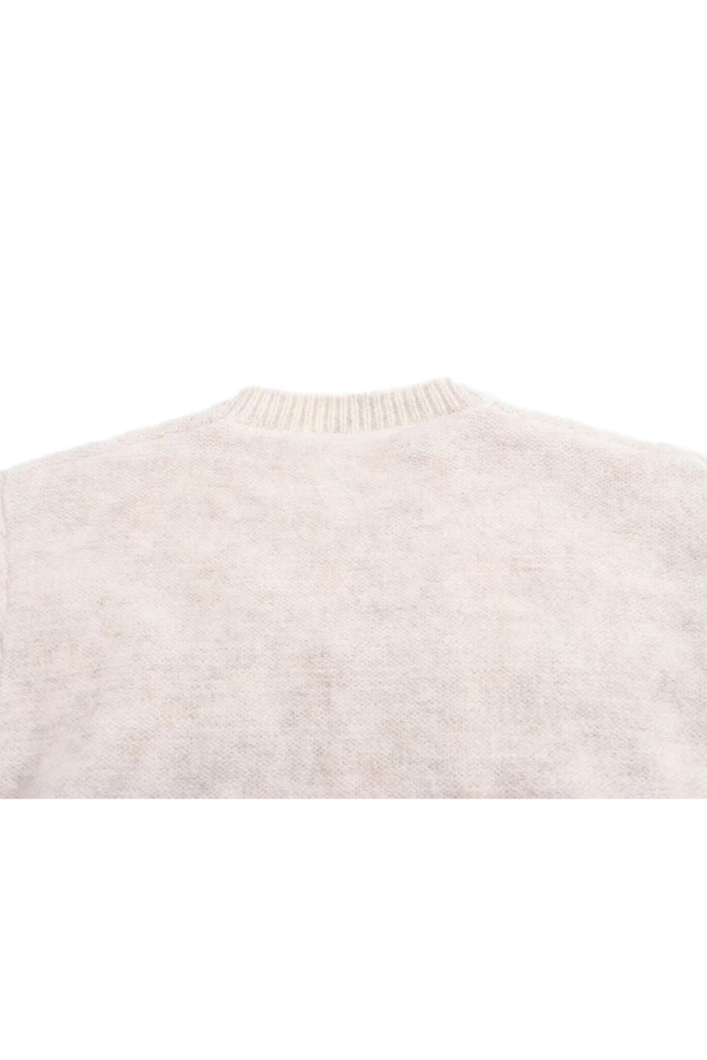 'Bella' Colorful Tasseled Round-Neck Long-Sleeve Knit Sweater