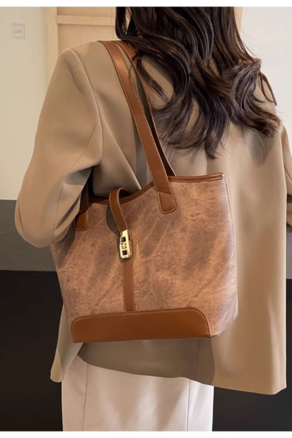 'Marianna' Large-Capacity Single-Shoulder Tote Bag(4 color)