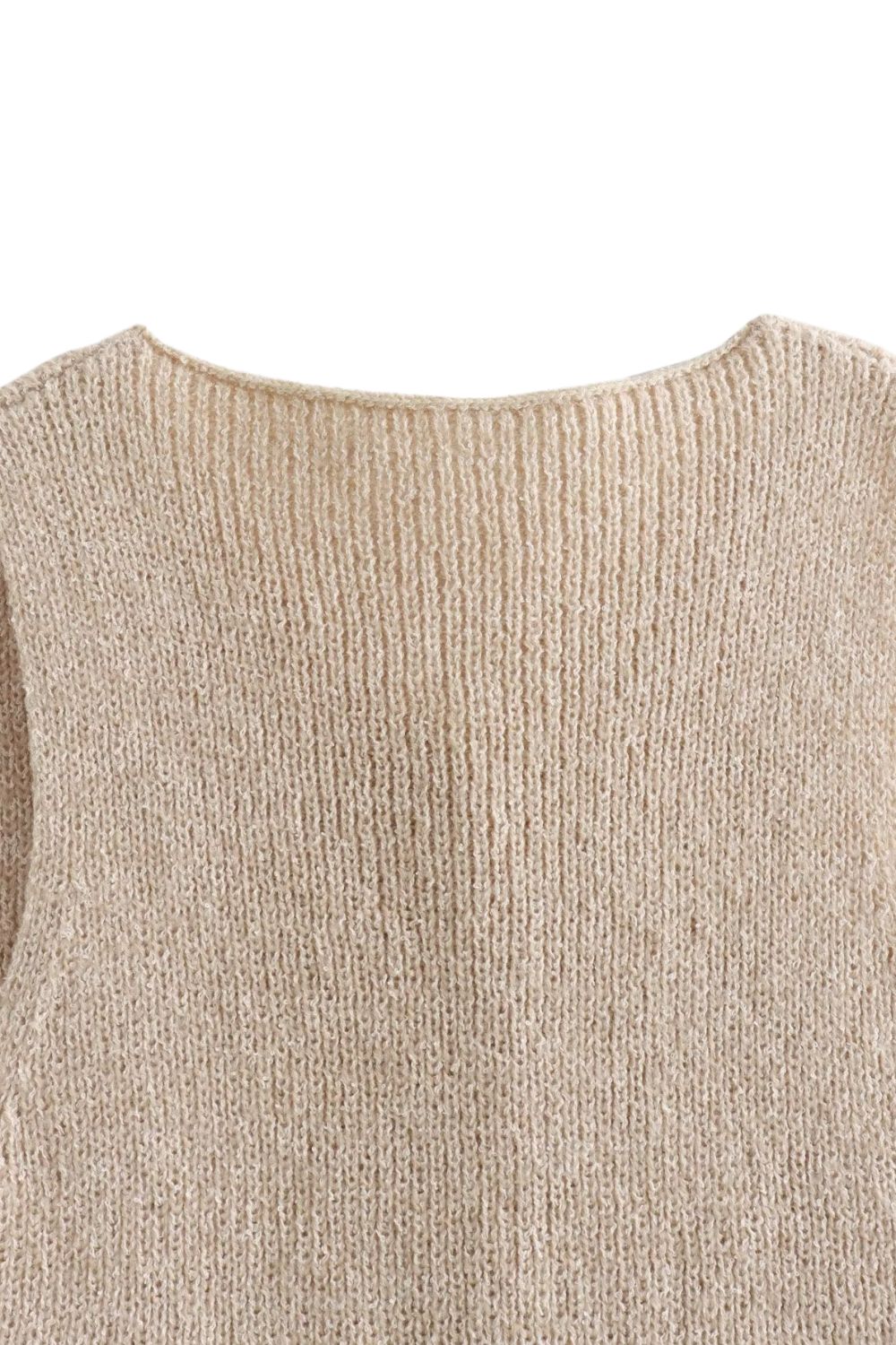 ‘Layla’ Knit Button Front Short Vest