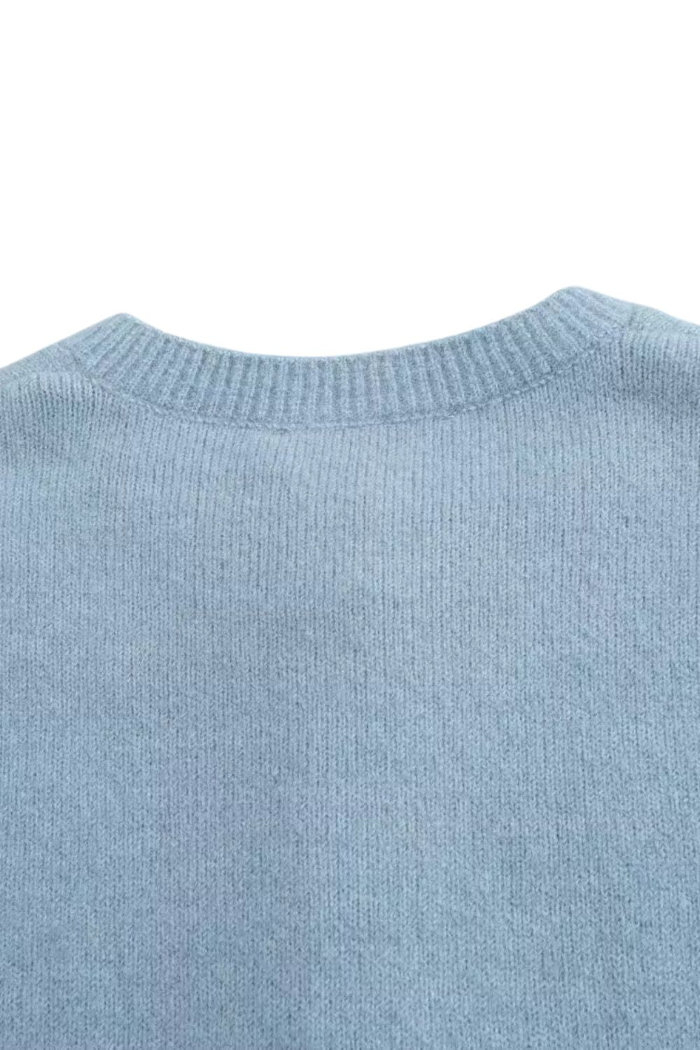 'Ava' Layered Decorative Knit Cardigan