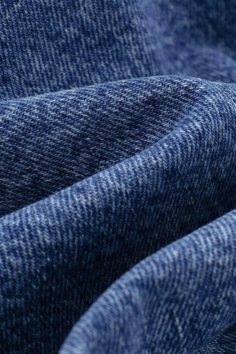 'Maya' Vintage Collared Long Sleeve Denim Jacket