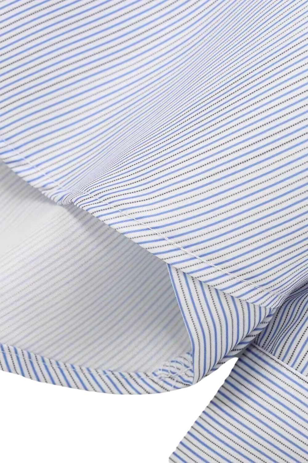 'Everly' Striped Long Sleeve Shirt with Pocket Detail