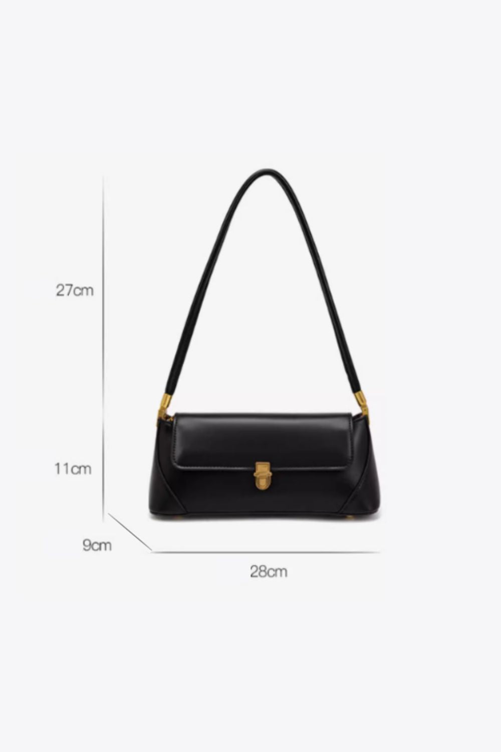 'Scarlett' Underarm Baguette Bag (3 color)