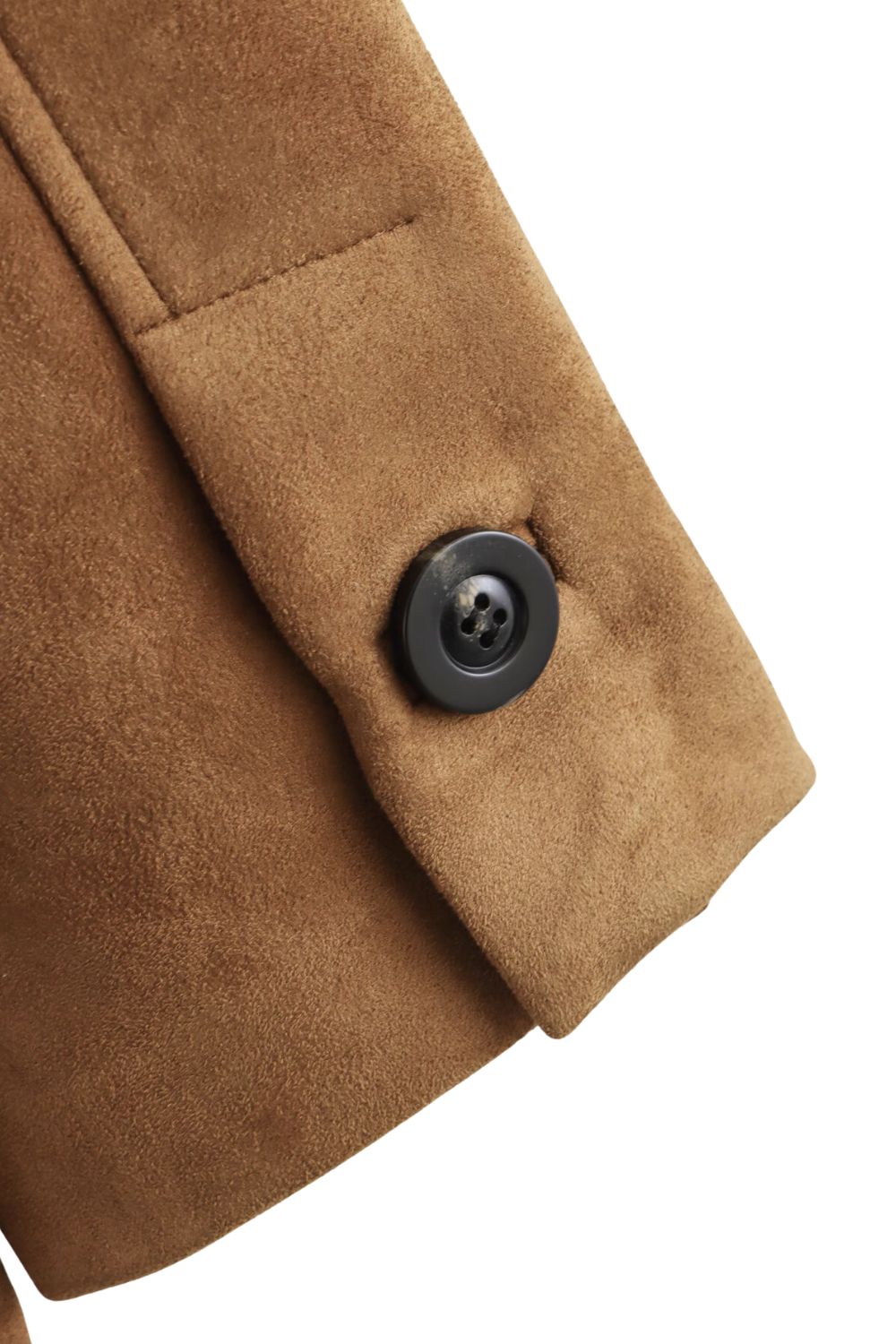 'Billy' Suede Button-Front Blazer