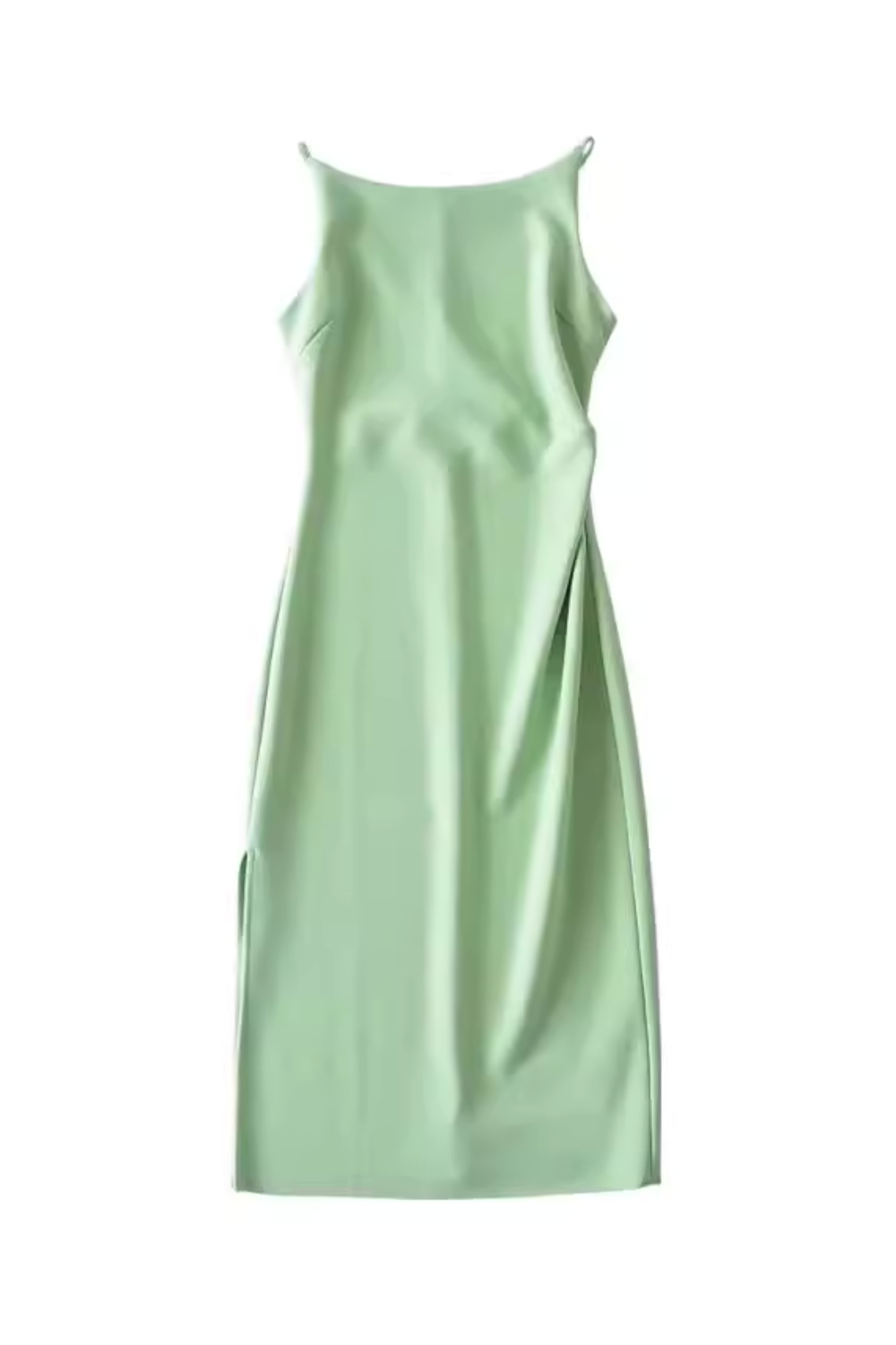 'Hazel' Boatneck Sleeveless Slit Dress (11 Colors)
