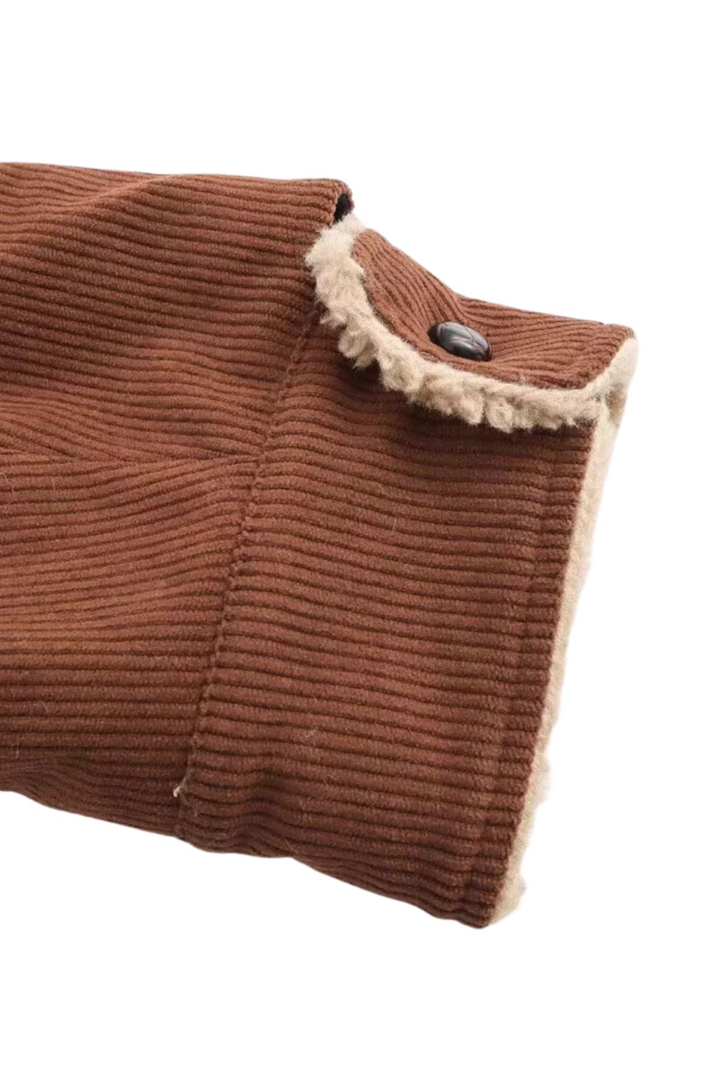 'Daisy' Vintage Corduroy Old Money Style Fur-Collar Coat