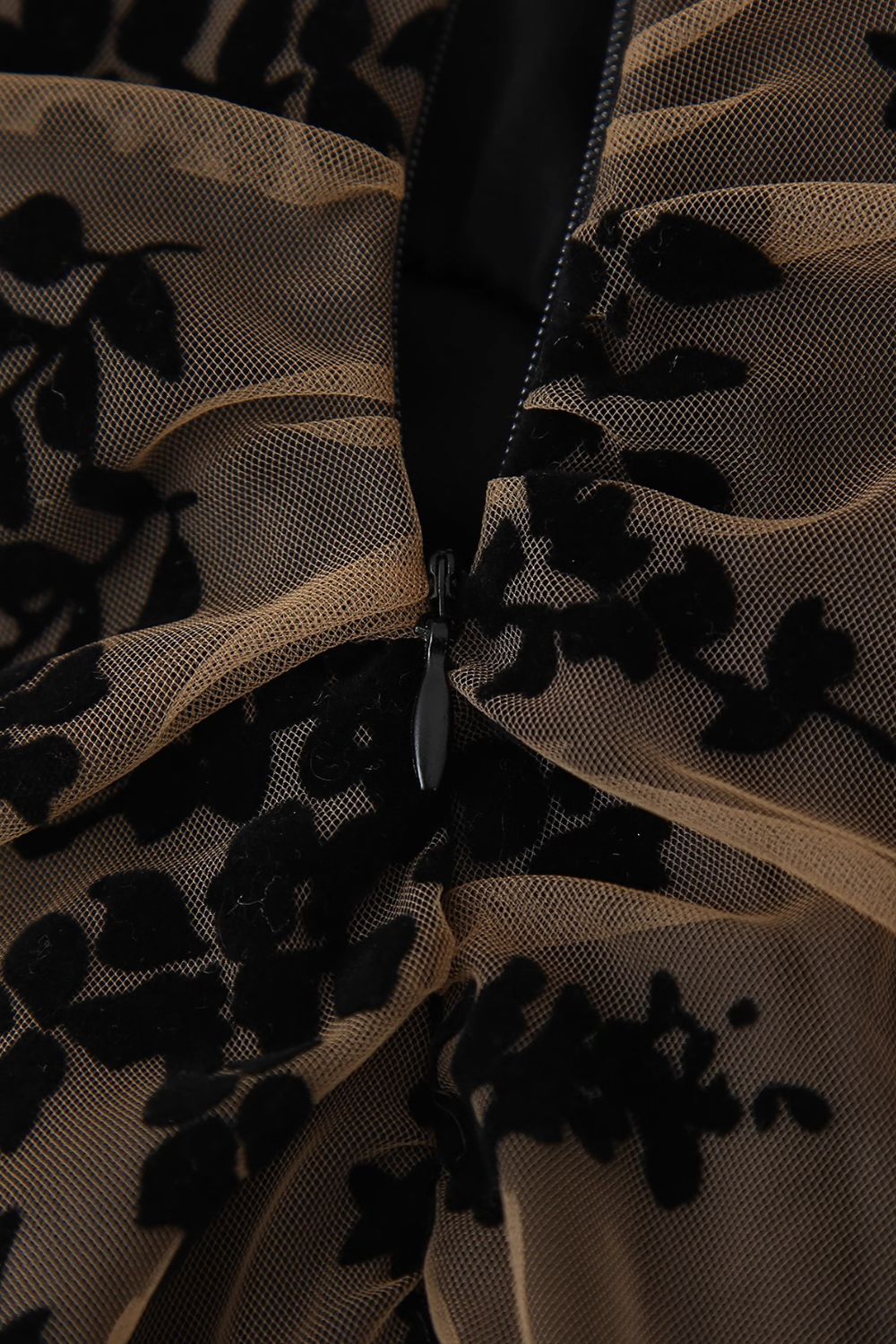 'Jenna' Burnout Print Patchwork Midi Dress