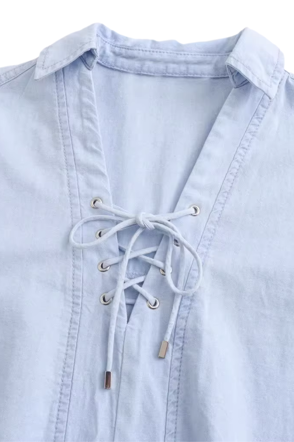 'Luna' Tie-Neck Long Sleeve Shirt