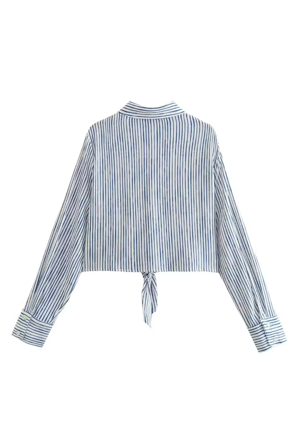 'Layla' Striped Front Tie Shirt