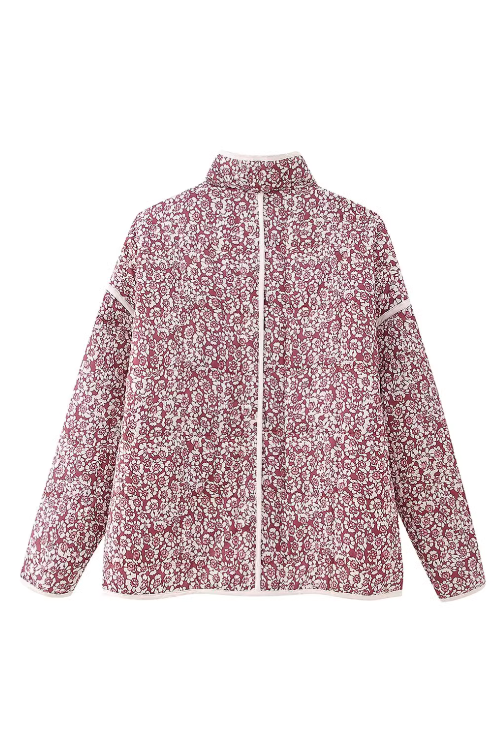 'Lillian' Floral Quilted Puff Jacket (2 Colors)