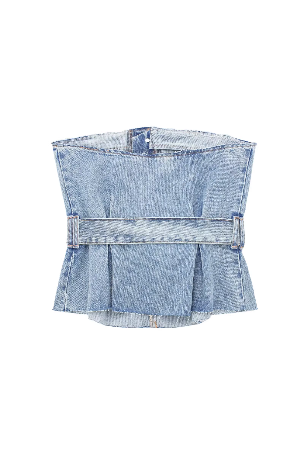 'Wynne' Bandeau Denim Top