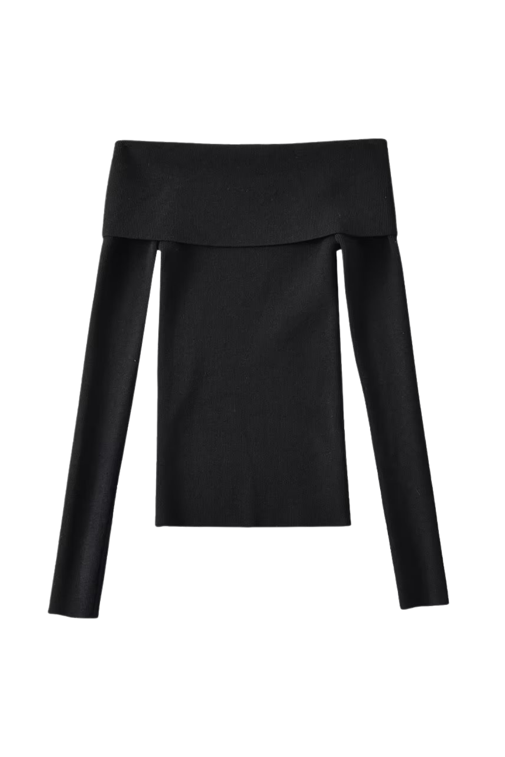 'Avery' Off-Shoulder Knitted Long-Sleeved Top (2 Colors)