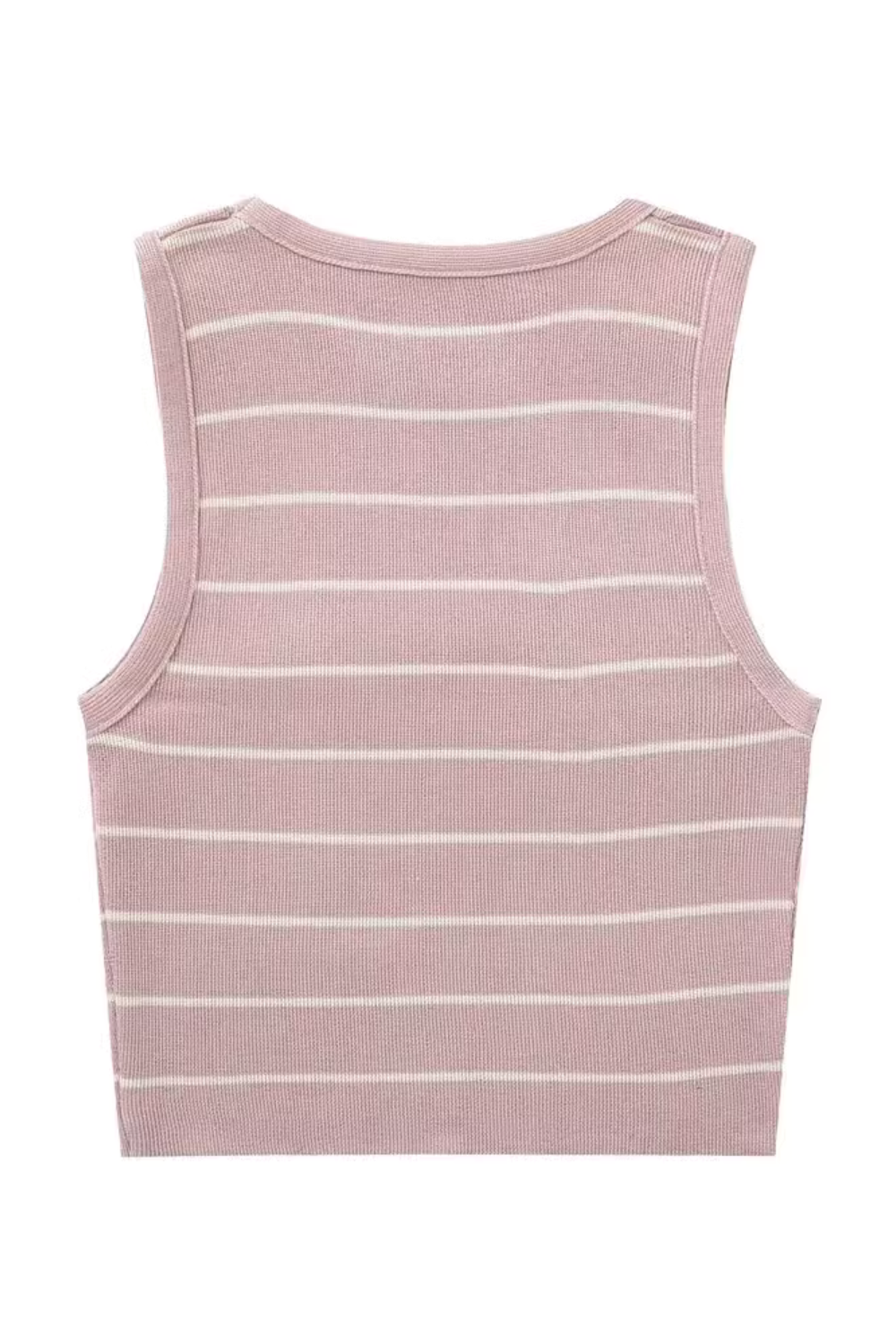 'Ofelia' Round-Neck Sleeveless Knitted Top (6 Colors)