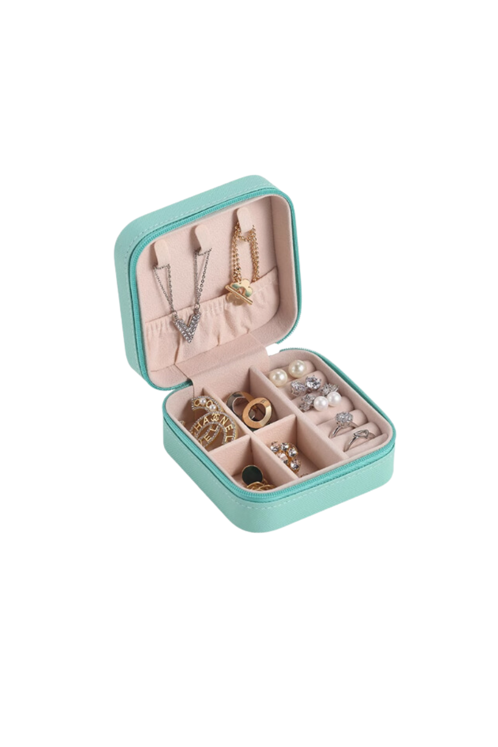 'Andrea' Mini Portable Jewelry Box *2 Styles (Color Options)