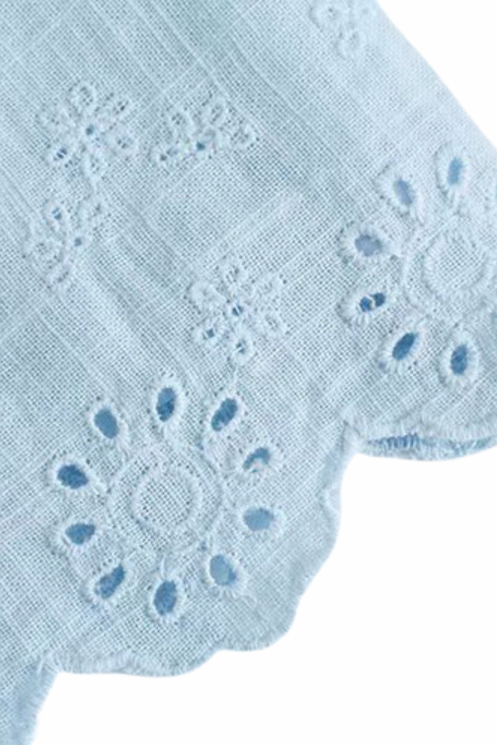 'Olivia' Flower Embroidery Sleeveless Romper