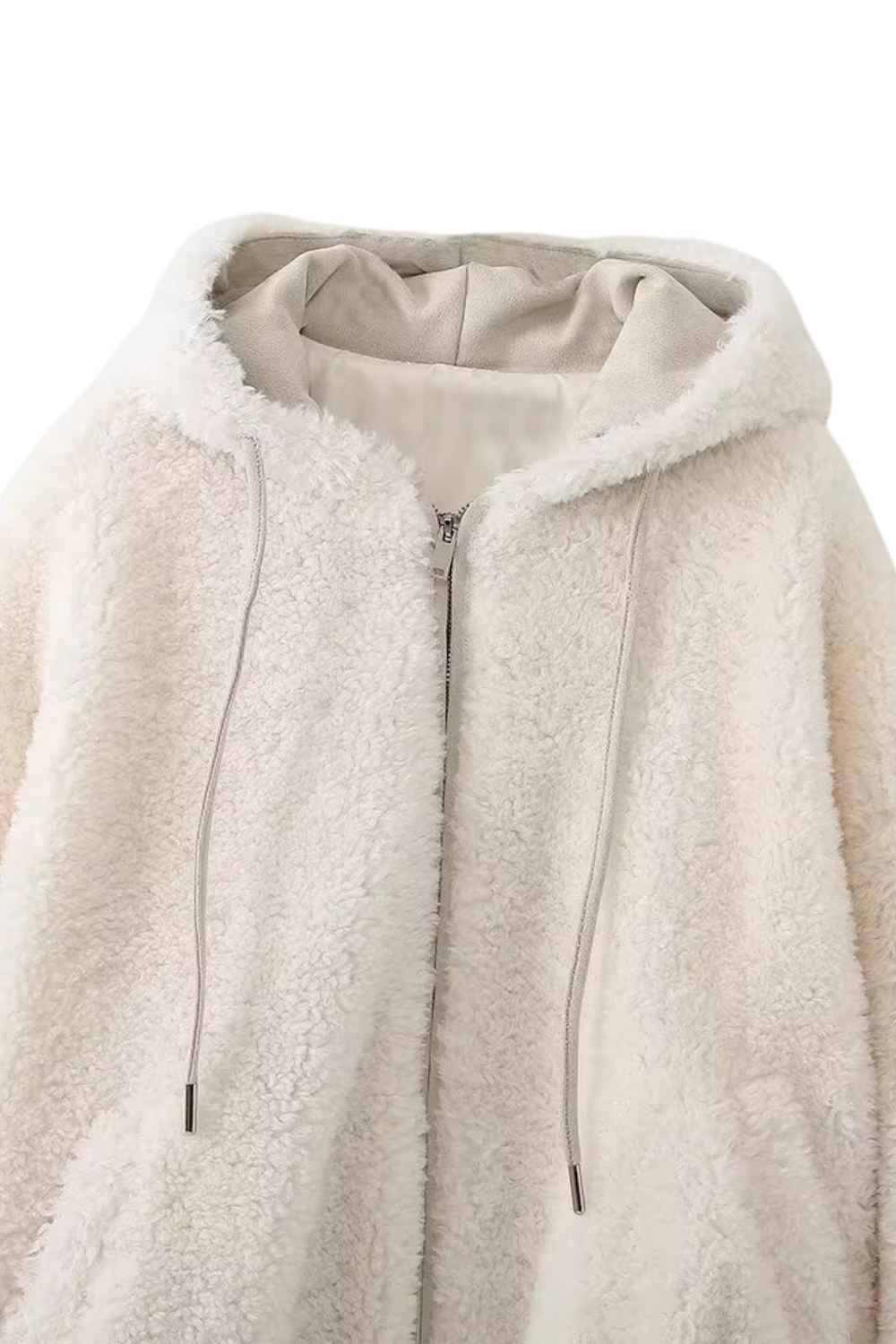 'Rica' Hooded Fleece Zip-Up Sweater