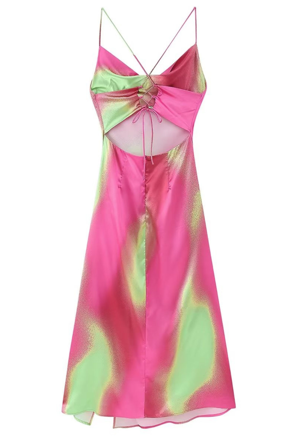 'Dianne' Sleeveless Slit Suspender Dress