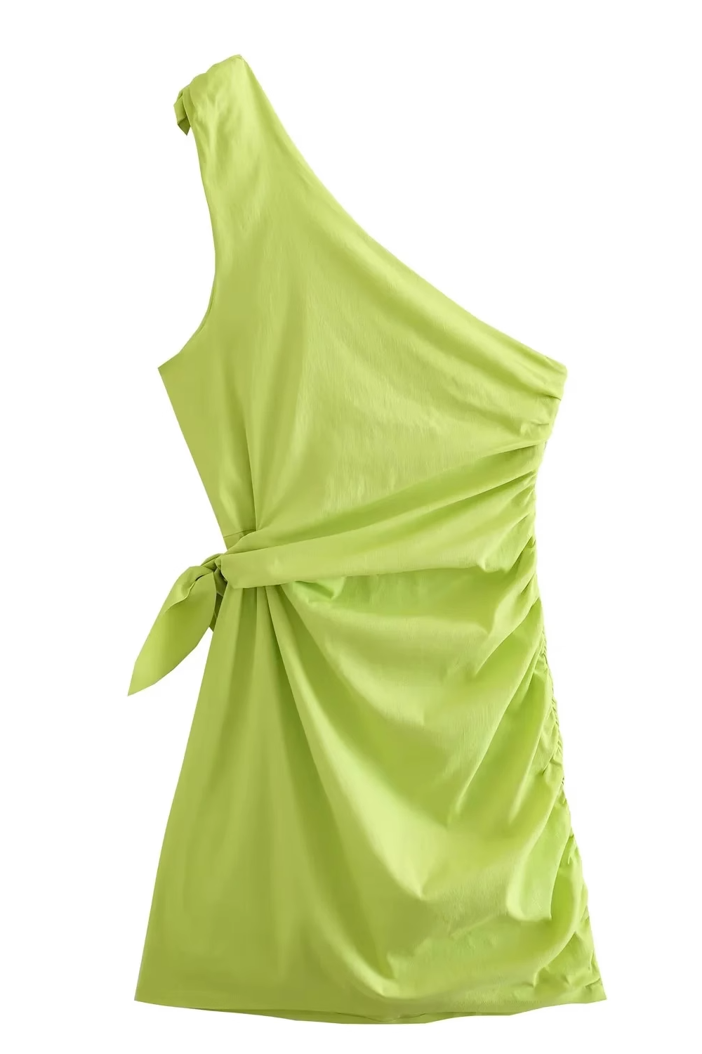 'Geraldine' One-Shoulder Knot Short Dress