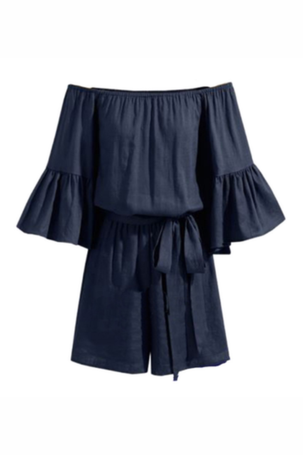 'Lily' Plus Size Off-Shoulder High Waist Jumpsuit (3 Colors)