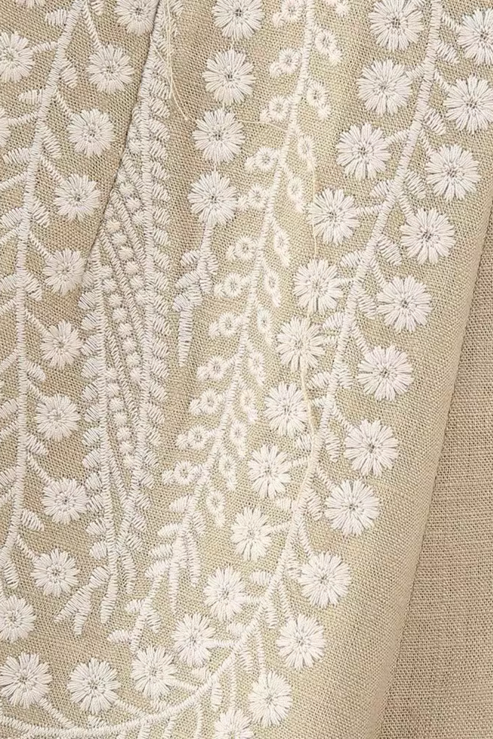 'Francine' High Waist Embroidered Shorts