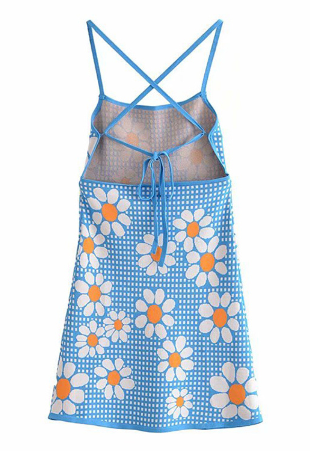 'Toni' Sleeveless Floral Backless Knit Dress