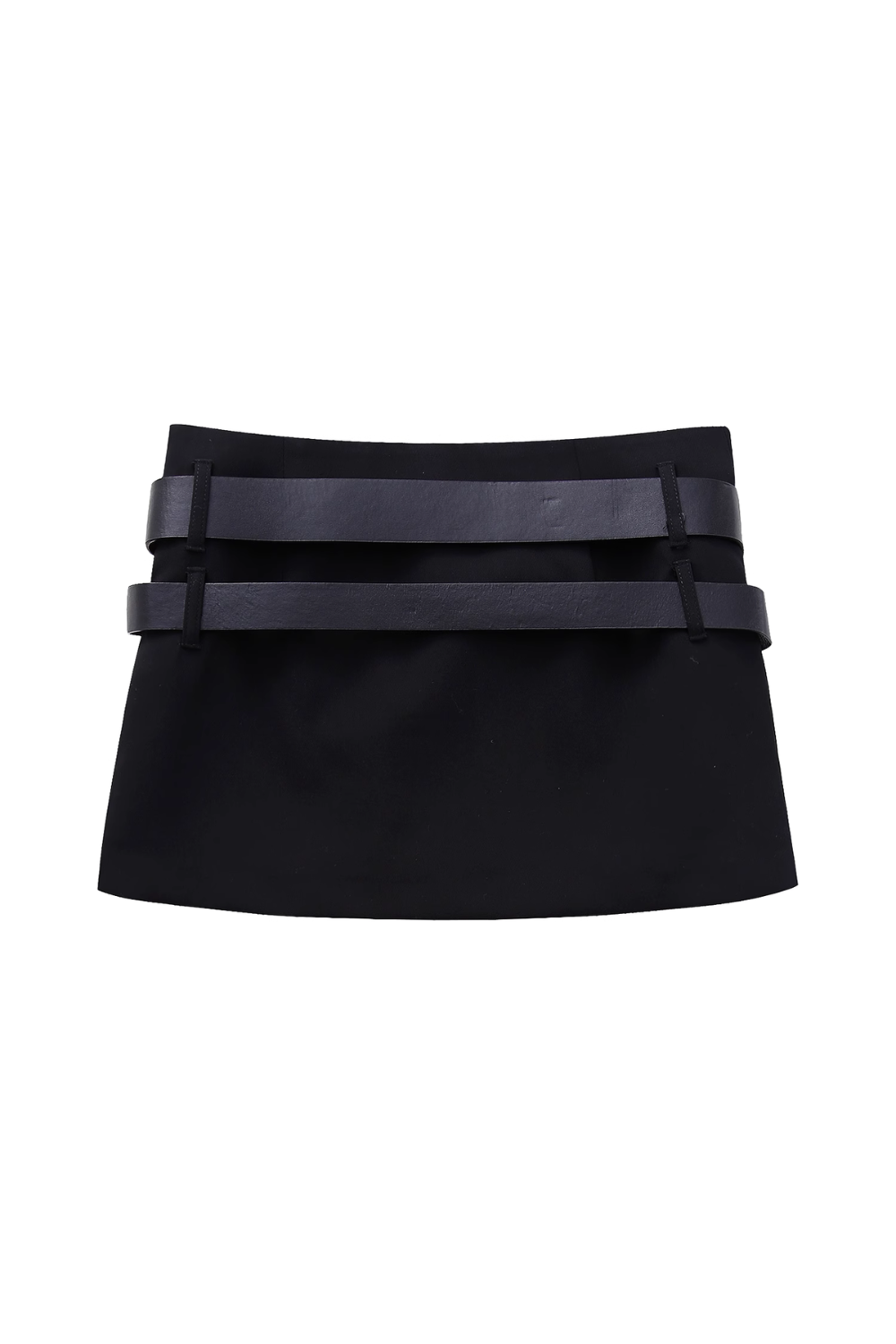 'Nicola' Low Rise Belted Mini Skirt