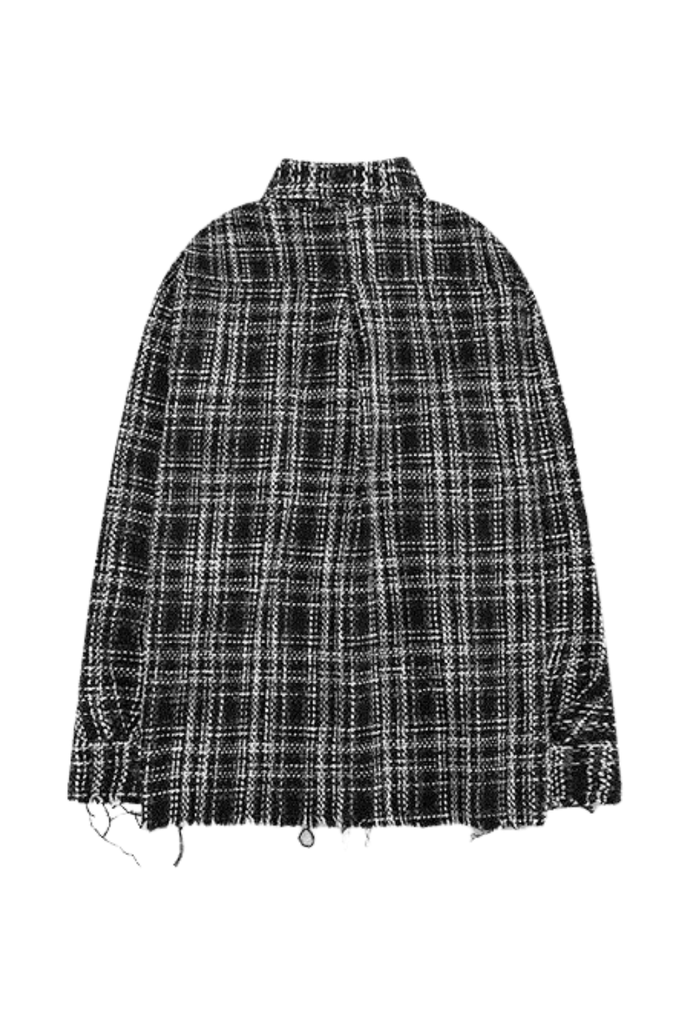 'Gianna' Oversize Tweed Plaid Jacket