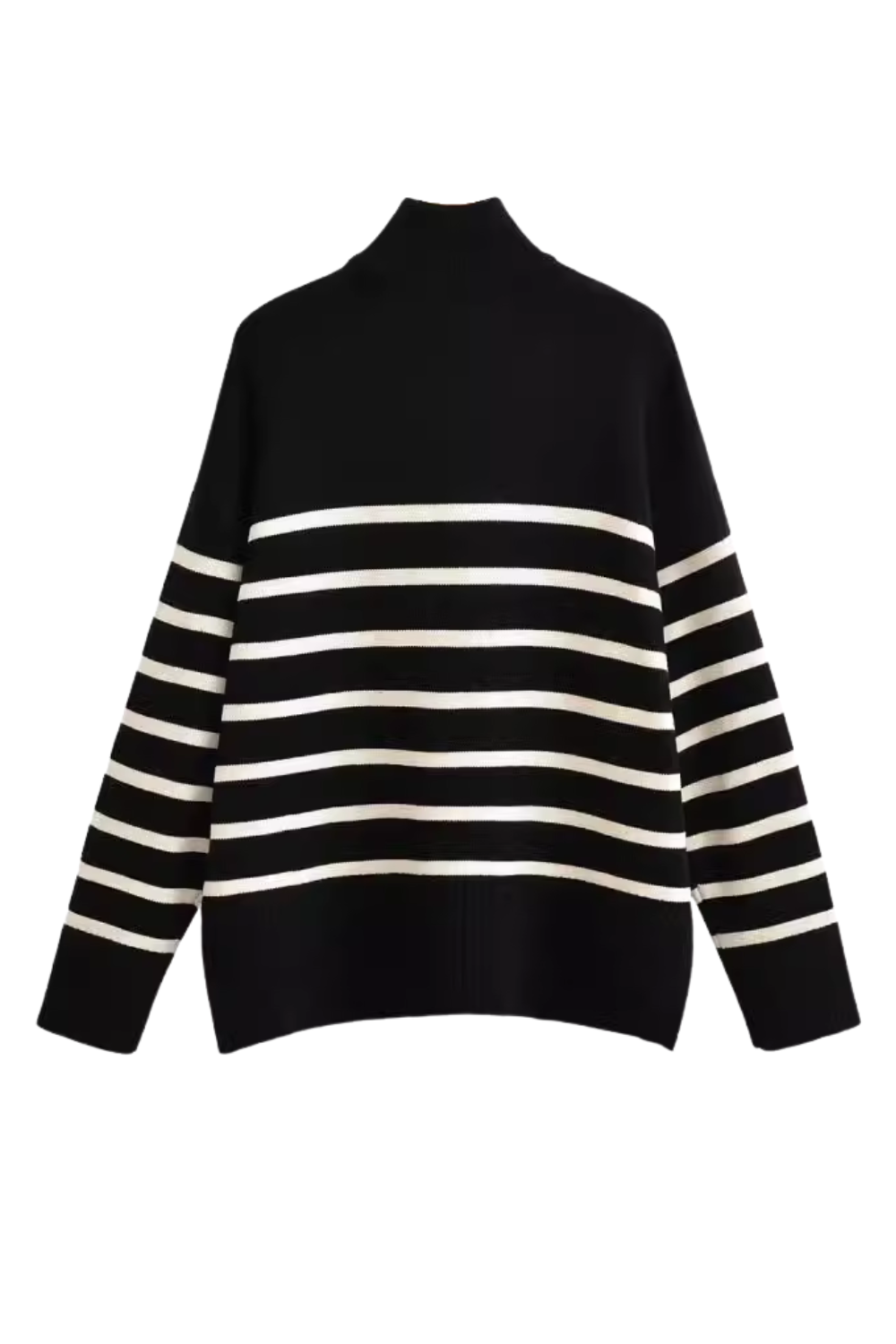 'Julia' Striped Long-Sleeved Knitted Sweater