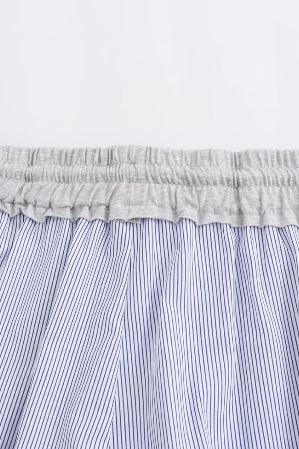 ‘Abigail’ Striped Patchwork Shorts