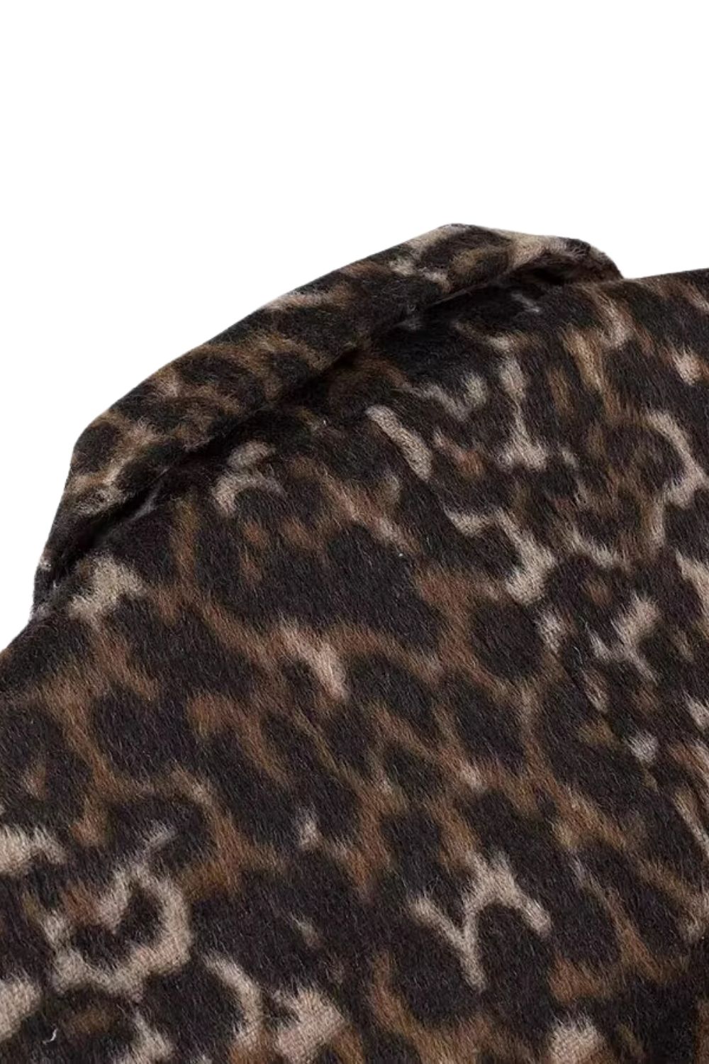 'Mila ' Button-Detail Leopard Print Short Jacket