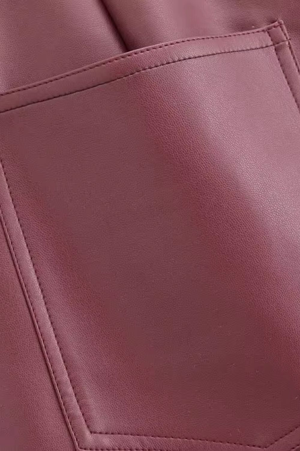 'Riley' Fashion-Forward Leather Patched Palazzo Pants