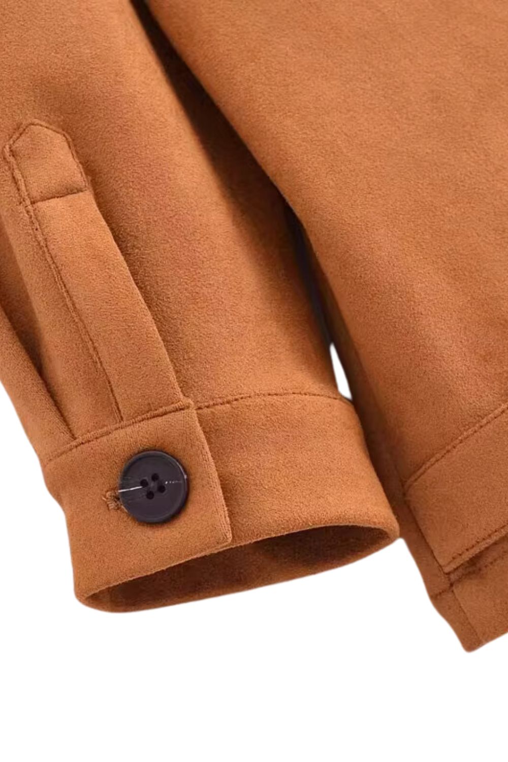 'Avery' Suede Collared Relaxed Fit Jacket