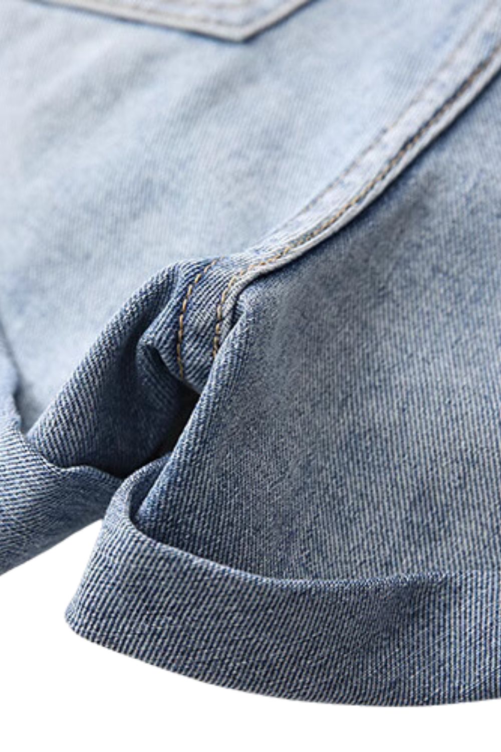 'François' Cuffed Denim Shorts (2 Color)