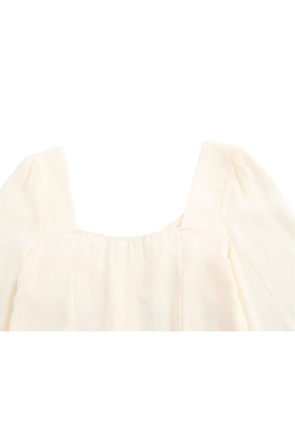 'Alexa' Ruffled Waist-Cinching Single-Breasted Dress