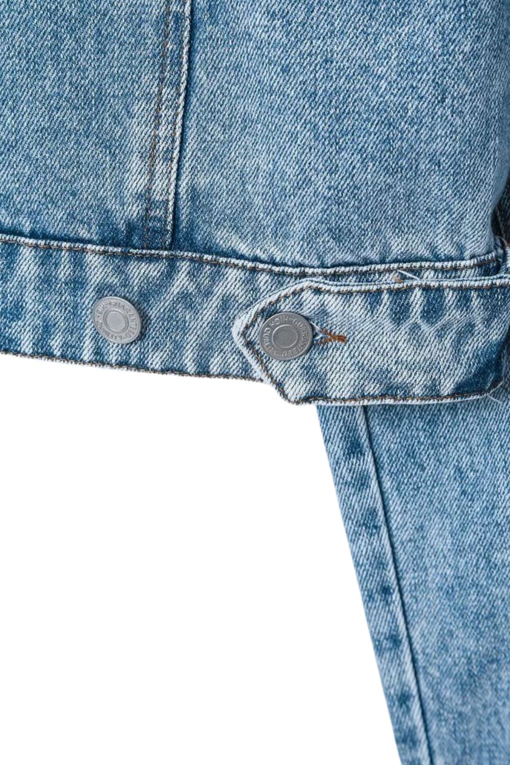 ' Jordan' Collared Long-Sleeve Denim Jacket