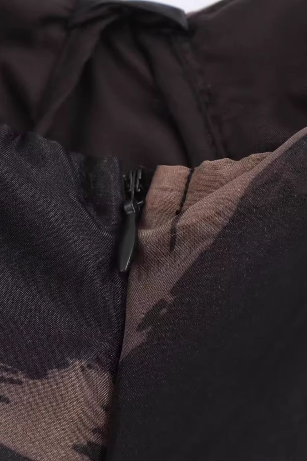 ' Camille' Organza Print Strapless Maxi Dress