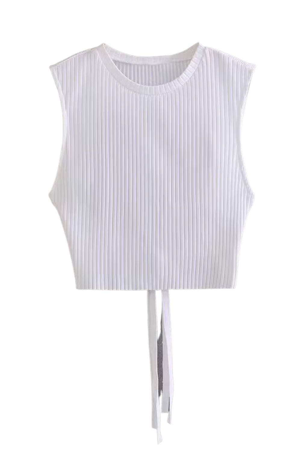 'Victoria' Open-Back Ribbed Knit Top (4 Colors)