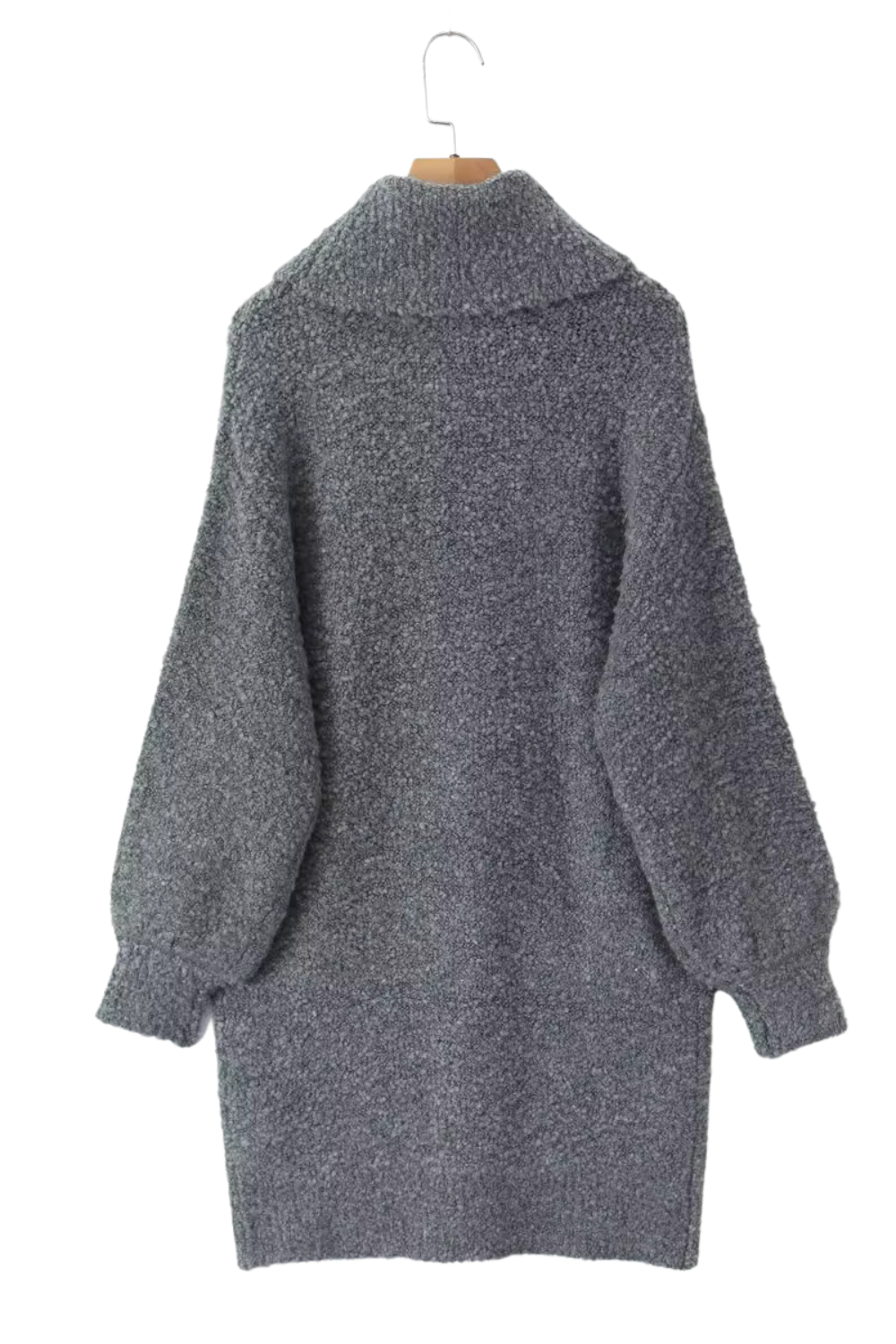 'Peony' Collared Knitted Midi Sweater Dress (2 Colors)