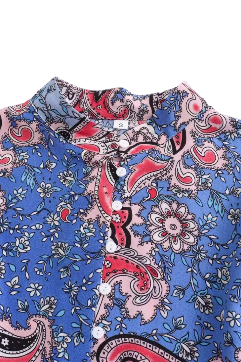 'Felicia' Paisley Pattern Ruffled Layered Dress