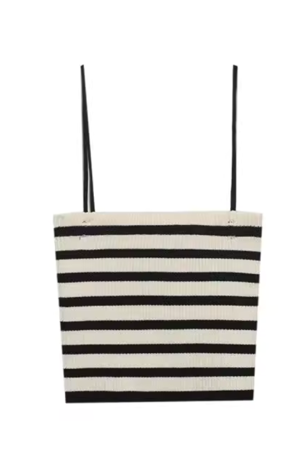 'Vida' Striped Sleeveless Knitted Top