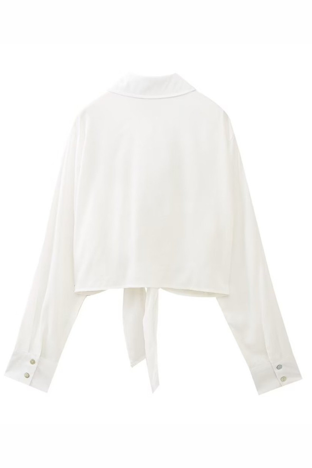 'Jordyn' Collared V-Neck Front Knot Shirt