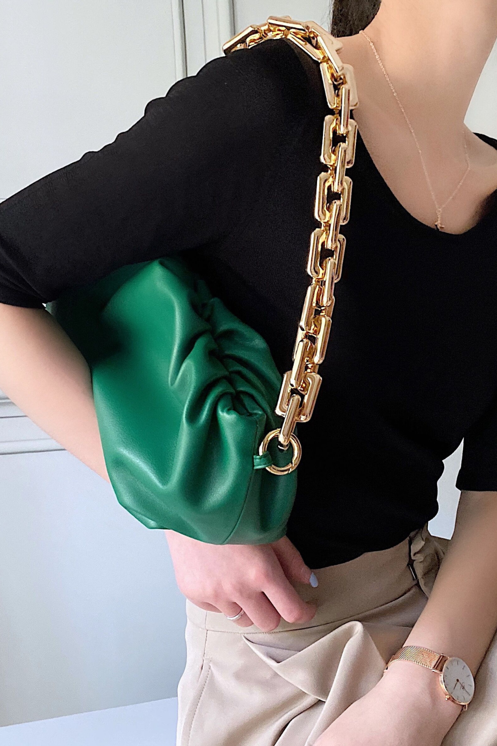 'Irene' Soft Leather Shoulder Bag (4 Colors)