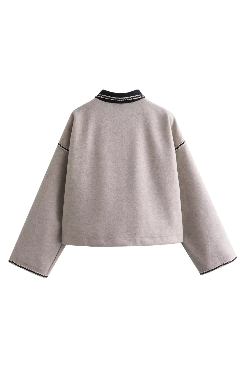 'Tonia' Collared Button-Up Long Sleeve Jacket