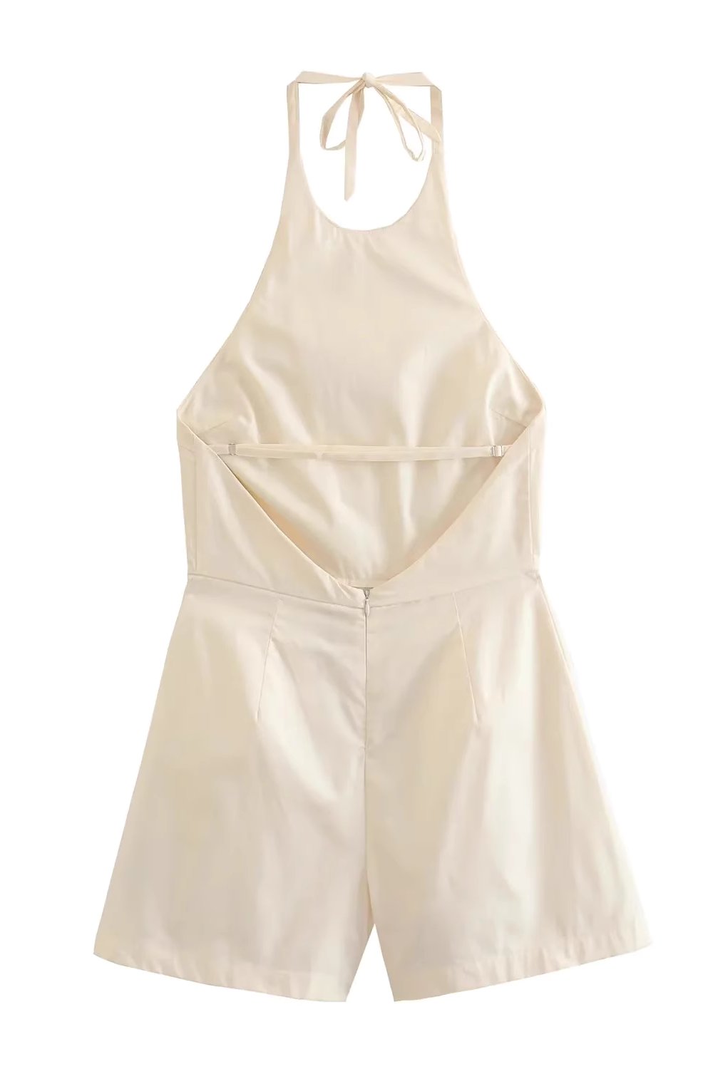 'Samantha' Sleeveless Halter-Neck Backless Romper