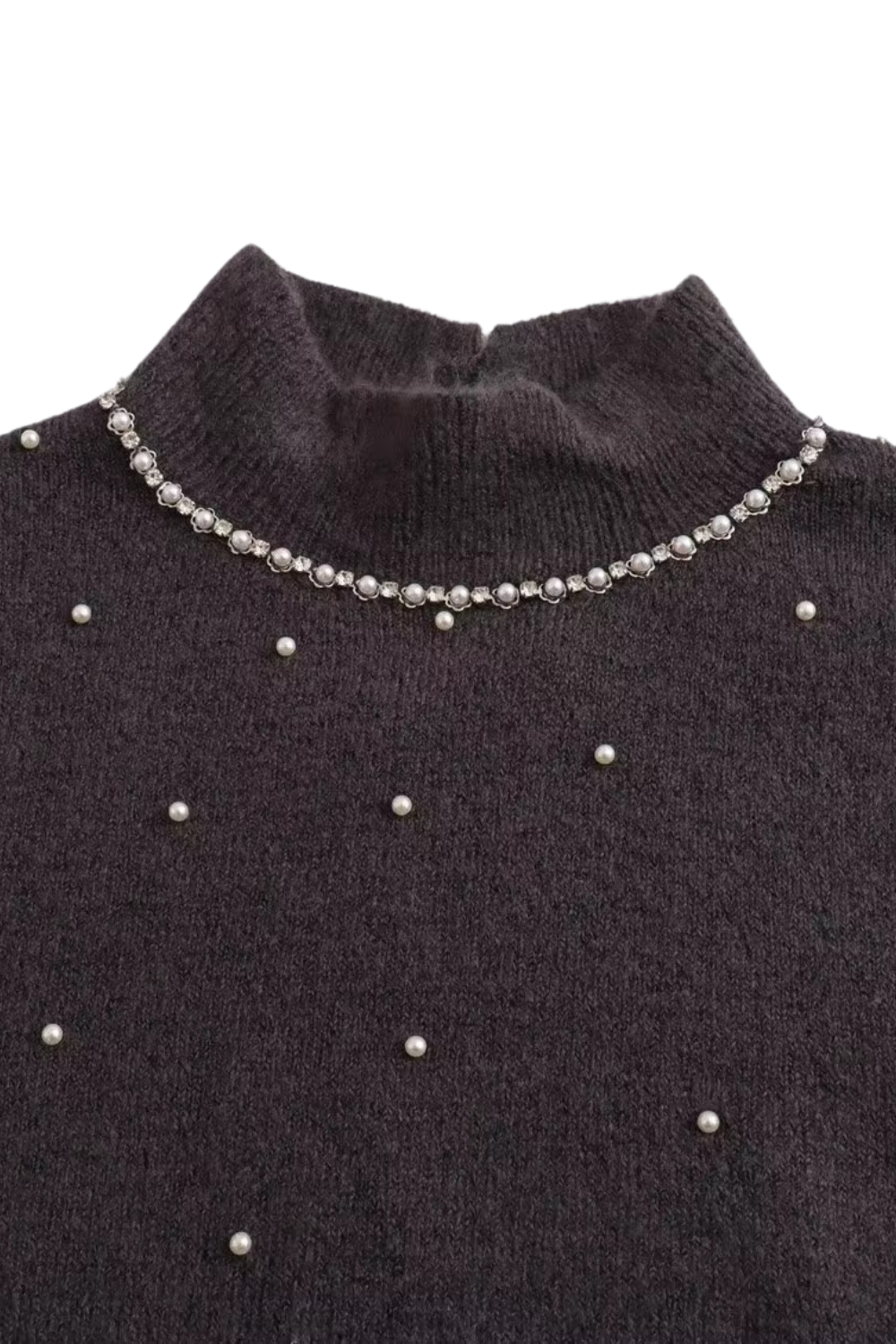 'Jenna' Faux Peal Embellished Sweater