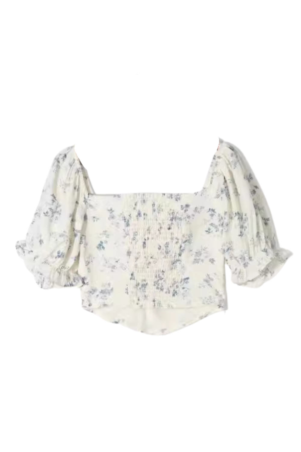 'Olwen' Floral Square Neck Top