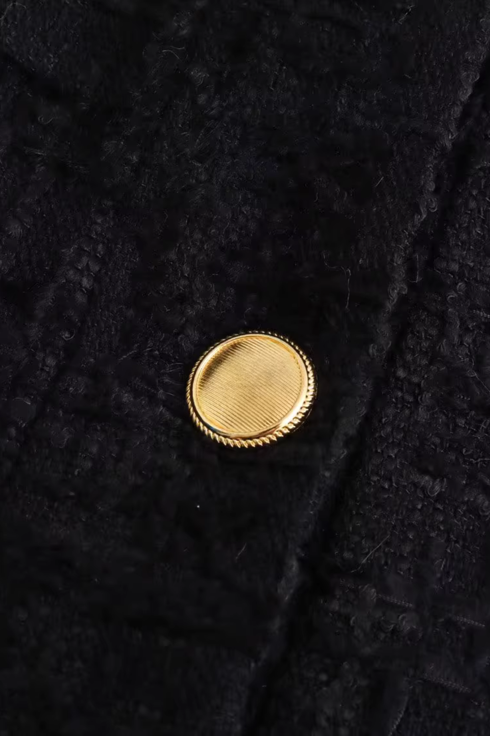 'Edna' Tweed Button-Up Jacket