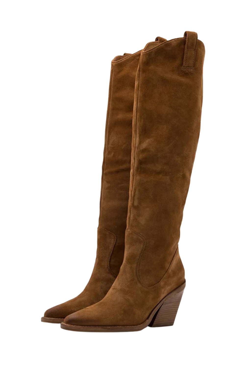 'Helena' High-Heel Pointy Knee-High Boots (2 Colors)