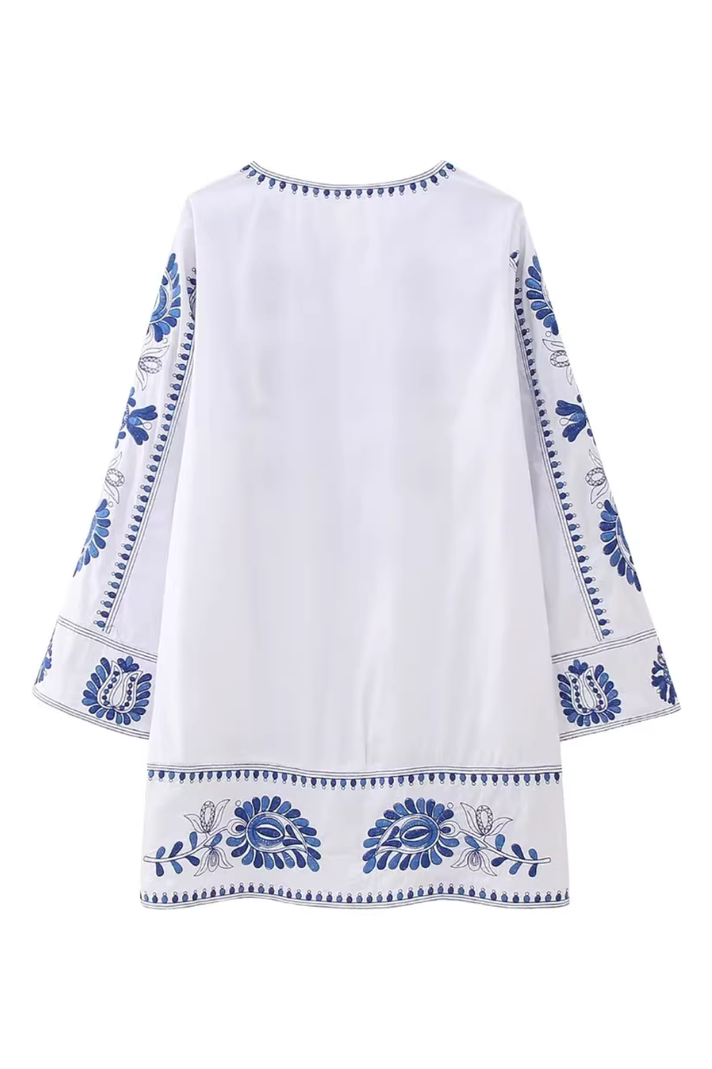 'Vilma' Embroidered Short Dress
