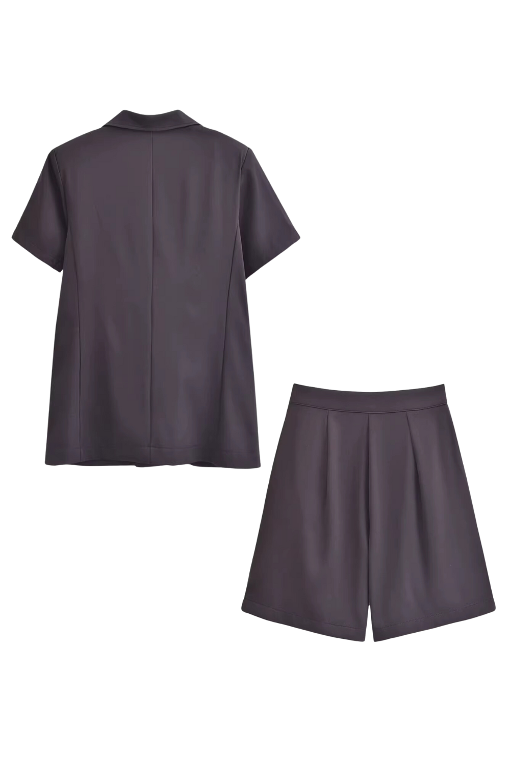 'Kylie' Short-sleeved Suit Top & Shorts Set